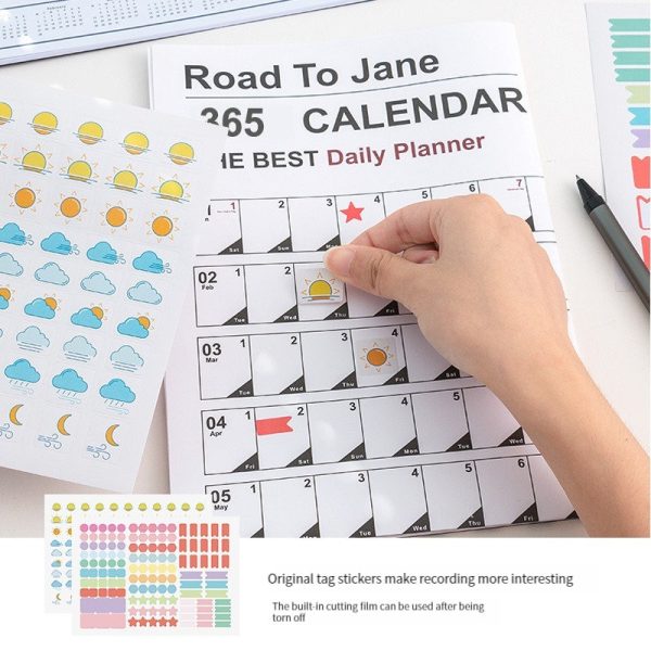 Calendario Kawaii 2025 de Pared – Planificador Anual 74x52 cm con To Do List y Agenda