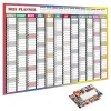 Calendario de Pared 2025 Reutilizable – Planificador Anual 74x52 cm con To-Do List y Agenda
