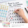 Calendario Kawaii 2025 de Pared – Planificador Anual 74x52 cm con To Do List y Agenda