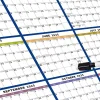 Calendario de Pared 2025 XXL – Planificador Anual Vertical u Horizontal 60x91 cm