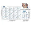 Calendario de Pared 2025 Reutilizable – Planificador Anual 74x52 cm con To-Do List y Agenda