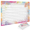Calendario Kawaii 2025 de Pared – Planificador Anual 74x52 cm con To Do List y Agenda