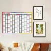 Calendario de Pared 2025 Reutilizable – Planificador Anual 74x52 cm con To-Do List y Agenda