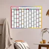 Calendario de Pared 2025 Reutilizable – Planificador Anual 74x52 cm con To-Do List y Agenda