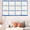 Calendario de Pared 2025 XXL – Planificador Anual Vertical u Horizontal 60x91 cm