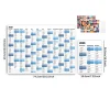 Calendario de Pared 2025 Reutilizable – Planificador Anual 74x52 cm con To-Do List y Agenda