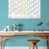 2025 365 Day Poster Calendar Annual Wall Calendar With Colored Stickers Wall Hanging Yearly Planner Monthly Home Accessories