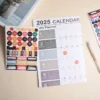 2025 2024 Calendar Planner Sheet Large Wall Calendar Kawaii To Do List Planner Target List Schedule Organizer Office Supplies