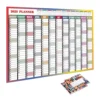 2025 Yearly Wall Calendar Full Year Annual Wall Calendar in One Page 12 Month Planner with Stickers for Office School Supplies