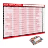 2025 Yearly Wall Calendar Full Year Annual Wall Calendar in One Page 12 Month Planner with Stickers for Office School Supplies