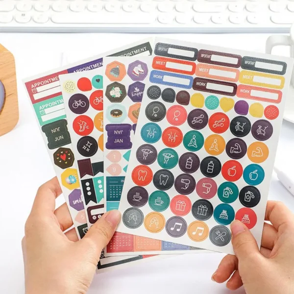 2025 365 Day Poster Calendar Annual Wall Calendar With Colored Stickers Wall Hanging Yearly Planner Monthly Home Accessories