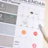 2025 2024 Calendar Planner Sheet Large Wall Calendar Kawaii To Do List Planner Target List Schedule Organizer Office Supplies