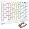 2025 365 Day Poster Calendar Annual Wall Calendar With Colored Stickers Wall Hanging Yearly Planner Monthly Home Accessories