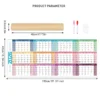 Annual Wall Calendar 2026 Dry Erase Laminated 12 Month Schedule With Pen Eraser Board Vertical Dry Erase Yearly Planner