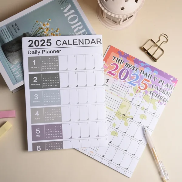 2025 2024 Calendar Planner Sheet Large Wall Calendar Kawaii To Do List Planner Target List Schedule Organizer Office Supplies