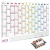 2025 365 Day Poster Calendar Annual Wall Calendar With Colored Stickers Wall Hanging Yearly Planner Monthly Home Accessories