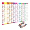 2025 Yearly Wall Calendar Full Year Annual Wall Calendar in One Page 12 Month Planner with Stickers for Office School Supplies