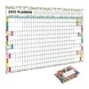 2025 Yearly Wall Calendar Full Year Annual Wall Calendar in One Page 12 Month Planner with Stickers for Office School Supplies
