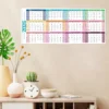 Annual Wall Calendar 2026 Dry Erase Laminated 12 Month Schedule With Pen Eraser Board Vertical Dry Erase Yearly Planner