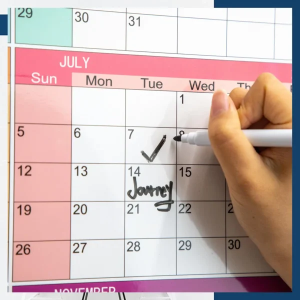 Annual Wall Calendar 2026 Dry Erase Laminated 12 Month Schedule With Pen Eraser Board Vertical Dry Erase Yearly Planner