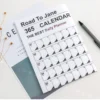 2025 2024 Calendar Planner Sheet Large Wall Calendar Kawaii To Do List Planner Target List Schedule Organizer Office Supplies