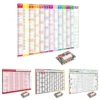 2025 Yearly Wall Calendar Full Year Annual Wall Calendar in One Page 12 Month Planner with Stickers for Office School Supplies