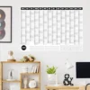 Calendario de Pared 2025 – Planificador Anual Flexible 74x52 cm para Escuela, Hogar u Oficina