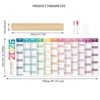 Annual Wall Calendar 2026 Dry Erase Laminated 12 Month Schedule With Pen Eraser Board Vertical Dry Erase Yearly Planner